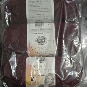 Vanna's Choice Yarn - Deep Wine - 3-Pack